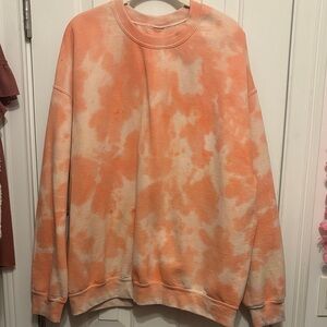 Urban Outfitters Orange Tie-Dye Sweatshirt